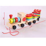 Wooden 3 Pull and Push Trains Set