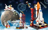 Aircraft Station and Space Shuttle Rocket Launch Station Building Block Set