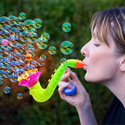 Blowing Bubble Gun