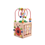 6 in 1 Wooden Bead Maze Activity Cube