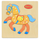 Animals Fruits Objects etc.. Wooden 3D Puzzles