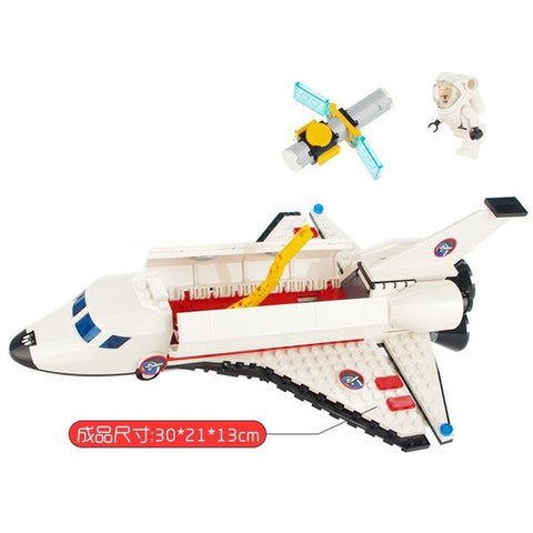 Aircraft Station and Space Shuttle Rocket Launch Station Building Block Set