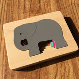 Wooden Animal Stacked 3D Puzzle