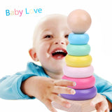 Wooden Stacking Rings Activity Tower