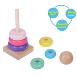 Wooden Stacking Rings Activity Tower