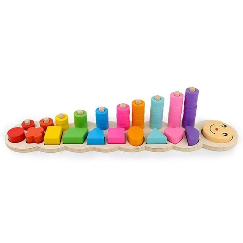 Montessori Wooden Educational Numbers and Shapes Matching Toy