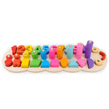 Montessori Wooden Educational Numbers and Shapes Matching Toy