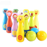 Wooden Animal Mini Bowling Game Set