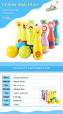 Wooden Animal Mini Bowling Game Set